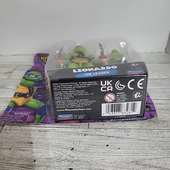 2023 TMNT‎ Teenage Mutant Ninja Turtles Playmates Leonardo Mutant Mayhem Figure - Picture 2 of 5